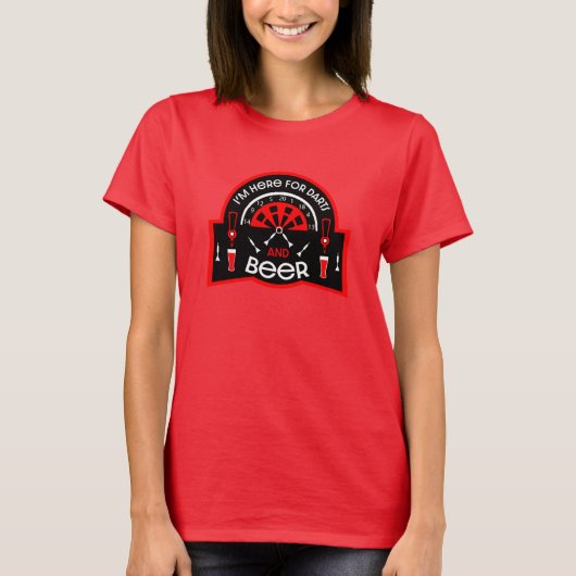 Klassieke pub darts t-shirt (Voorkant)