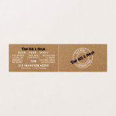 Klassieke Pub Logo, Pub/Brouwery, gedetailleerd Visitekaartje (Buitenkant ongevouwen)