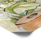 Klassieke Puddle Eend in moestuin Poster (Hoek)
