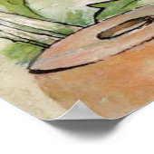 Klassieke Puddle Eend in moestuin Poster (Hoek)