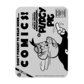Klassieke PUDGY PIG (P.S.A.) magneet (Verticaal)