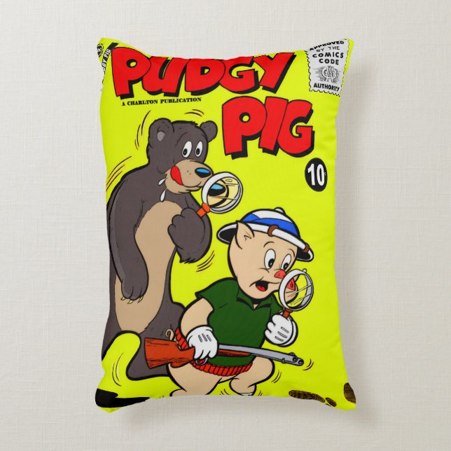 Klassieke PUDGY PIG-stripkussen Accent Kussen (Voorkant(Verticaal))