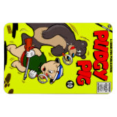 Klassieke PUDGY PIG-stripmagneet Magneet (Horizontaal)