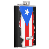 Klassieke Puerto Ricaanse vlag Heupfles (Rechts)