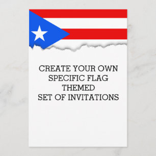 Klassieke Puerto Ricaanse vlag Kaart