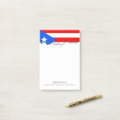 Klassieke Puerto Ricaanse vlag Post-it® Notes (Op bureau)
