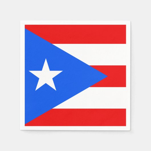 Klassieke Puerto Ricaanse vlag Servetten (Voorkant)