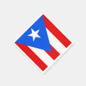 Klassieke Puerto Ricaanse vlag Servetten (Hoek)