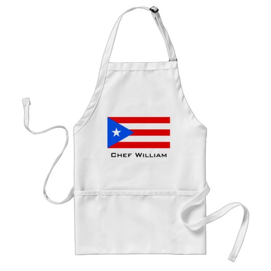 Klassieke Puerto Ricaanse vlag Standaard Schort (Voorkant)