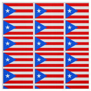 Klassieke Puerto Ricaanse vlag Stof