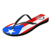 Klassieke Puerto Ricaanse vlag Teenslippers (Schuin)