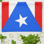 Klassieke Puerto Ricaanse vlag Theedoek (Gevouwen)