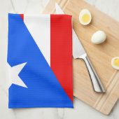 Klassieke Puerto Ricaanse vlag Theedoek (Quarter Fold)