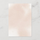 Klassieke puine roze Rose Floral Hotel Informatiekaartje (Achterkant)