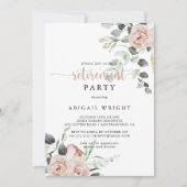 Klassieke puine roze roze roze rozenbeestpartij kaart (Voorkant)