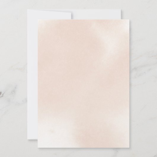 Klassieke puine roze roze roze rozenbeestpartij kaart (Achterkant)