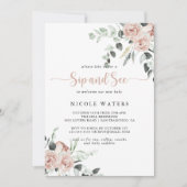 Klassieke puine roze roze roze sinaasappel kaart (Voorkant)