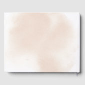 Klassieke puinroze roze roze bruiloft gastenboek (Achterkant)