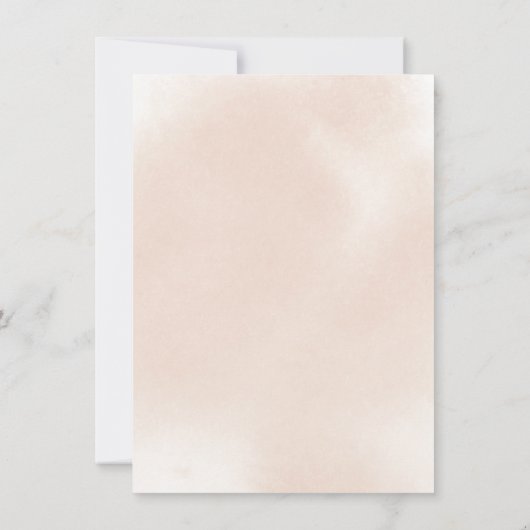 Klassieke puinroze roze roze bruiloft save the date (Achterkant)