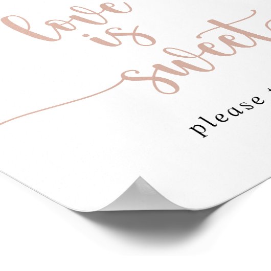 Klassieke puinroze roze roze liefde is een mooie t poster (Hoek)