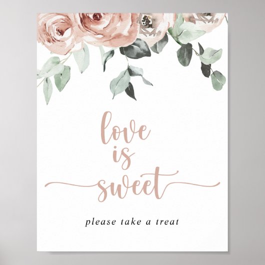 Klassieke puinroze roze roze liefde is een mooie t poster (Voorkant)