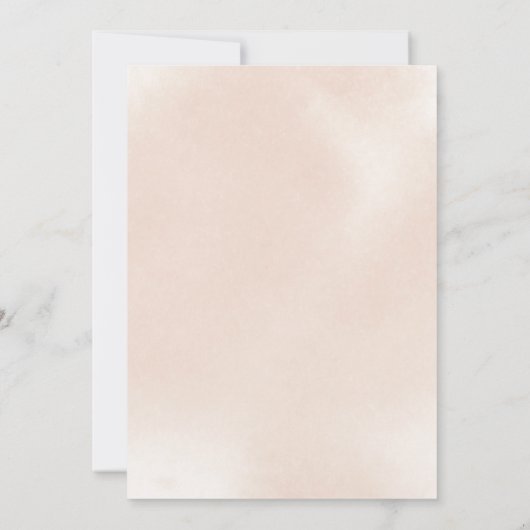 Klassieke puinroze roze roze roze brachelorette kaart (Achterkant)