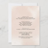 Klassieke puistroze roze roze roodbruinweekeinde kaart (Achterkant)