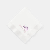 Klassieke Purple Pur bruiloft Bloemen Servet (Hoek)