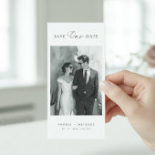 Klassieke QR-code bladwijzer foto bruiloft Save The Date