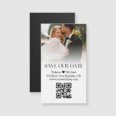 Klassieke QR-code Sla de datum op Vervaagde fotoma (Voorkant / Achterkant)