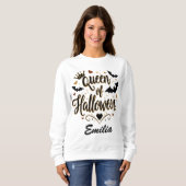 Klassieke Queen of Halloween Custom Name Shirt (Voorkant volledig)