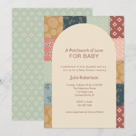 Klassieke Quilt Baby Shower Kaart