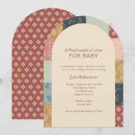Klassieke Quilt Baby Shower Kaart