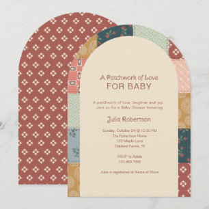 Klassieke Quilt Baby Shower Kaart