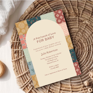 Klassieke Quilt Baby Shower Kaart