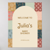 Klassieke Quilt Baby Shower Poster (Voorkant)