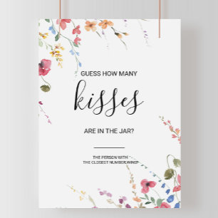 Klassieke raad hoeveel Vrijgezellenfeest Kisses Ga Poster