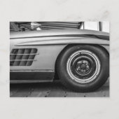 Klassieke raceauto briefkaart (Voorkant)