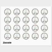 Klassieke raceauto drie verjaardag ronde sticker (Vel)