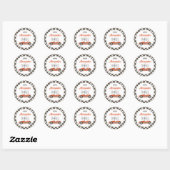 Klassieke raceauto drie verjaardag ronde sticker (Vel)