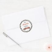 Klassieke raceauto drie verjaardag ronde sticker (Envelop)