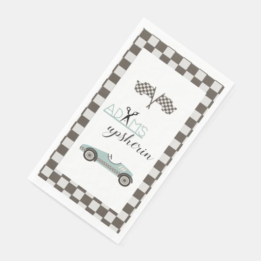 Klassieke raceauto  servet (Hoek)