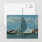 Klassieke racejacht briefkaart (Voorkant / Achterkant)
