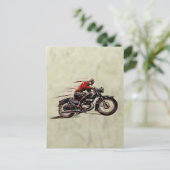 KLASSIEKE RACEMOTOR. BRIEFKAART (Staand voorkant)