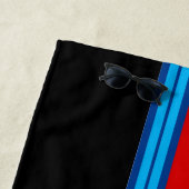 Klassieke racestreep strandlaken (In situ)