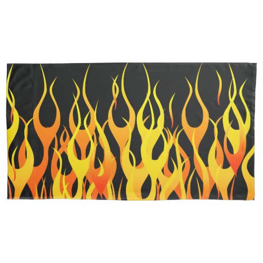 Klassieke racevlammen in brand kussensloop (Voorkant-Links)