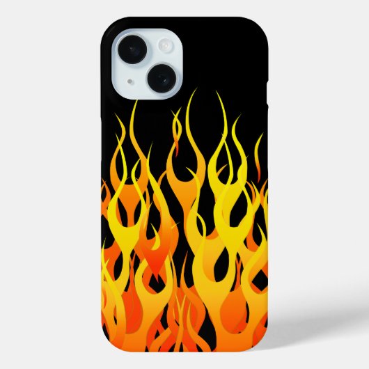 Klassieke Racing Flames Decor op a Case-Mate iPhone Case (Achterkant)