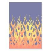 Klassieke Racing Flames Fire op Navy Blue Kaart (Achterkant)