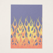 Klassieke Racing Flames Fire op Navy Blue Visitekaartjes (Achterkant)