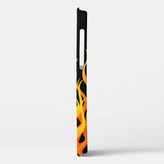 Klassieke Racing Flames op Zwart Case-Mate iPhone Case (Achterkant / Links)